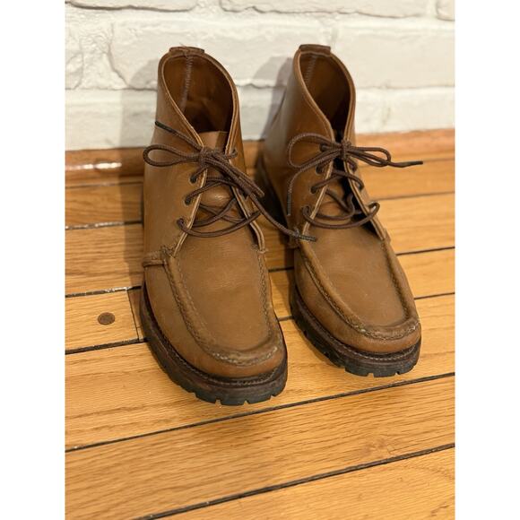 Russell Moccasin Boots 28620 19 Leather Brown Chukka Boots Size 8.5 A main image 13
